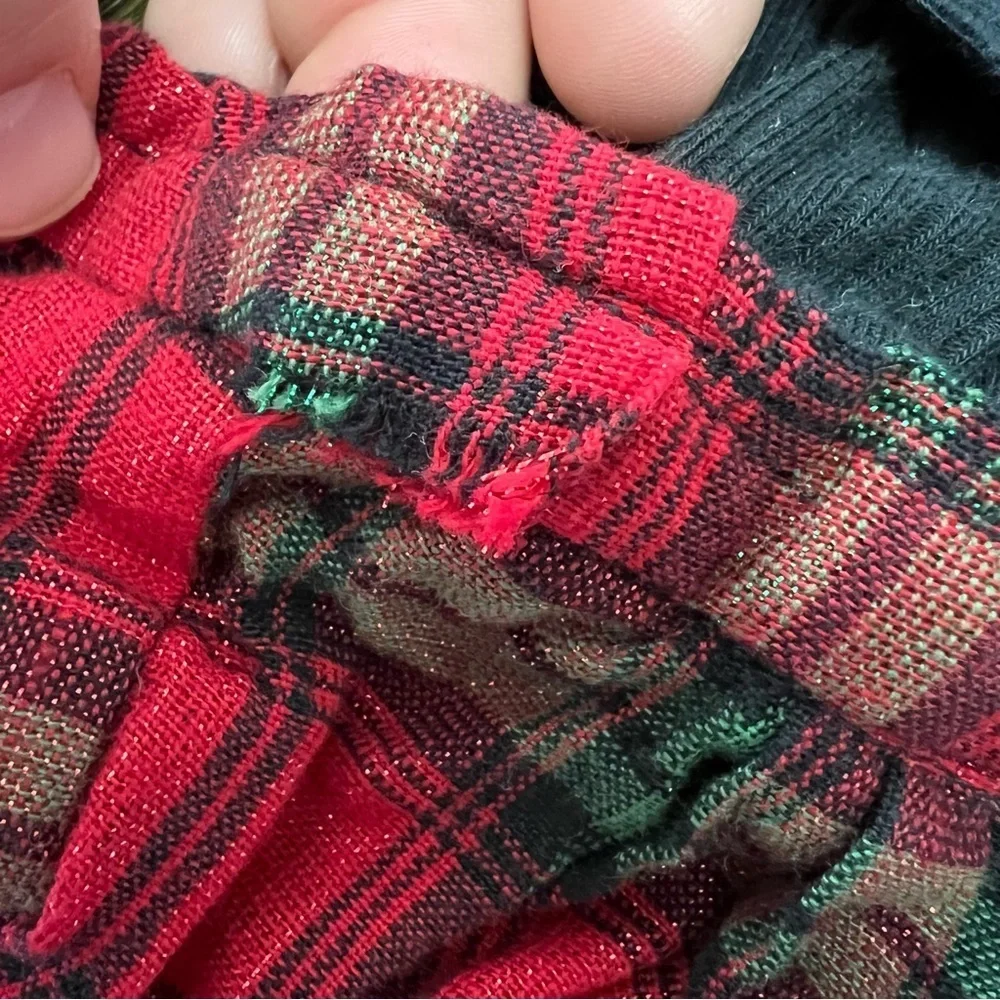 Cat & Jack Christmas Holiday Plaid Dress with Flutter Sleeves 3-6 months - Picture 4 of 4